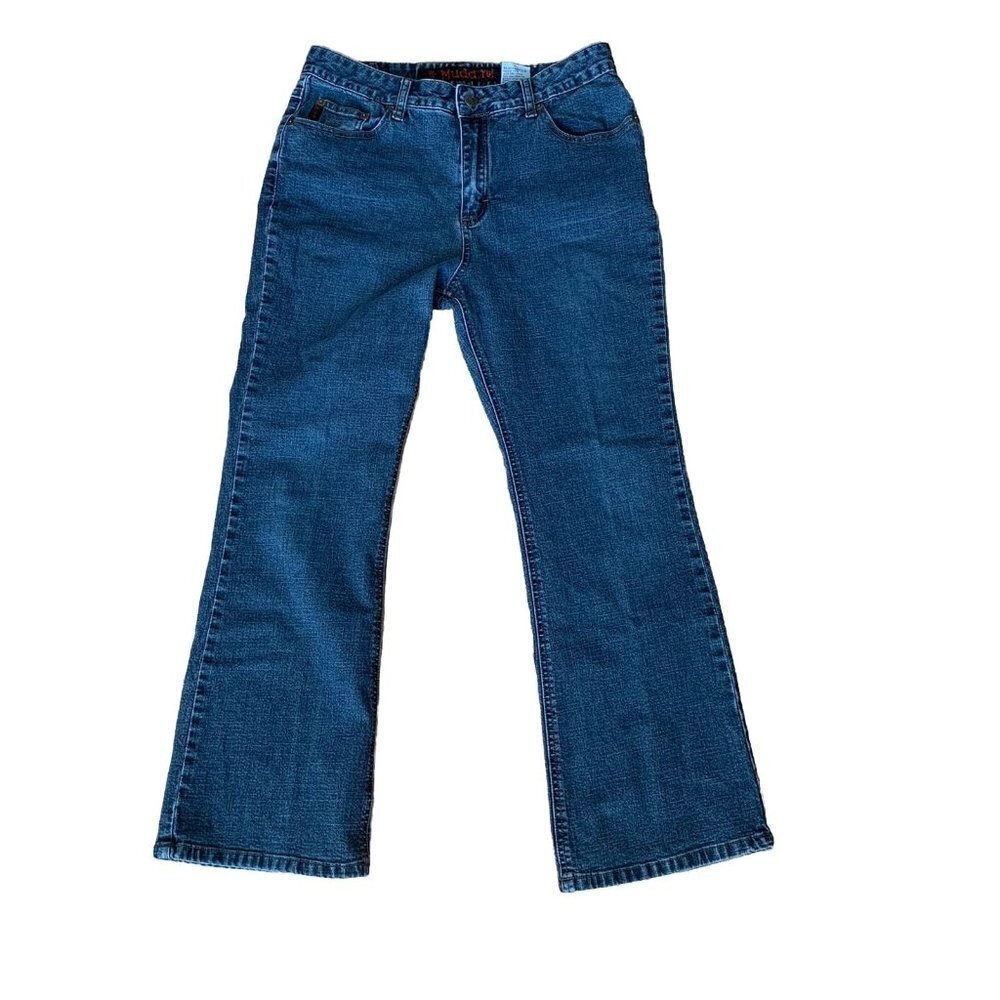 Mudd Yo! Girls Jeans Blue Size 14.5 Flare W29 Inseam 25” 90s Indiegirl Vintage
